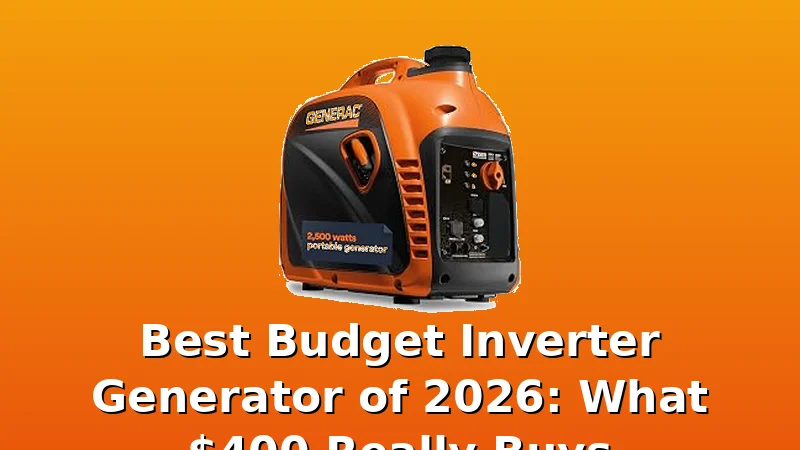 Best Budget Inverter Generator of 2026: What $400 Really Buys - WattBreeze review with measurements and honest opinion