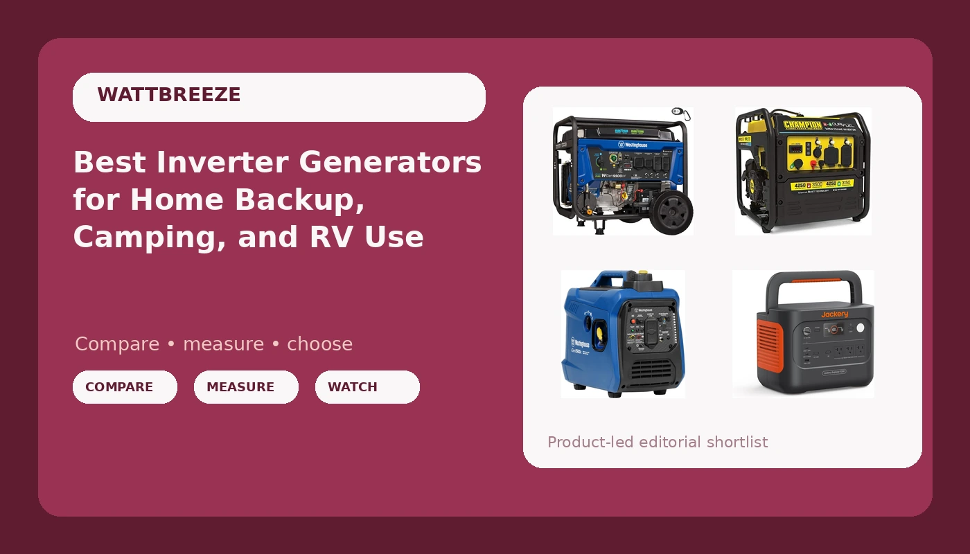 Best Inverter Generators for Home Backup, Camping, and RV Use