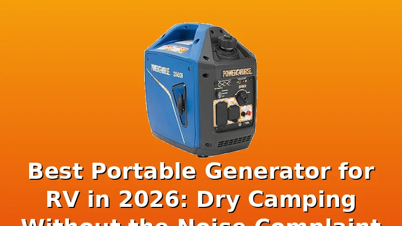 Best Portable Generator for RV in 2026: Dry Camping Without the Noise Complaint - WattBreeze review with measurements and honest opinion