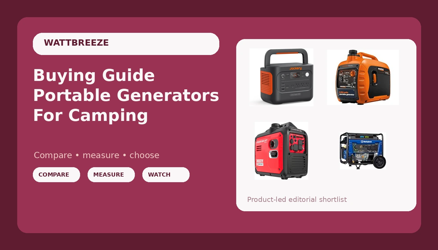 Buying Guide Portable Generators For Camping - WattBreeze review with measurements and honest opinion