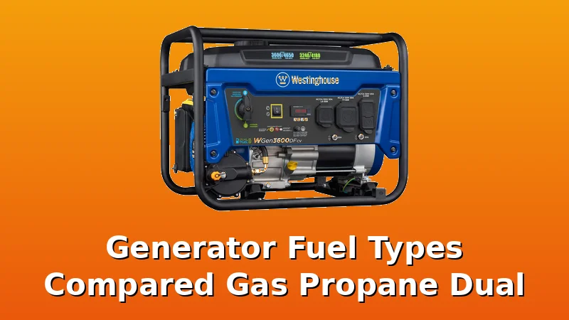Generator Fuel Types Compared Gas Propane Dual - WattBreeze review with measurements and honest opinion