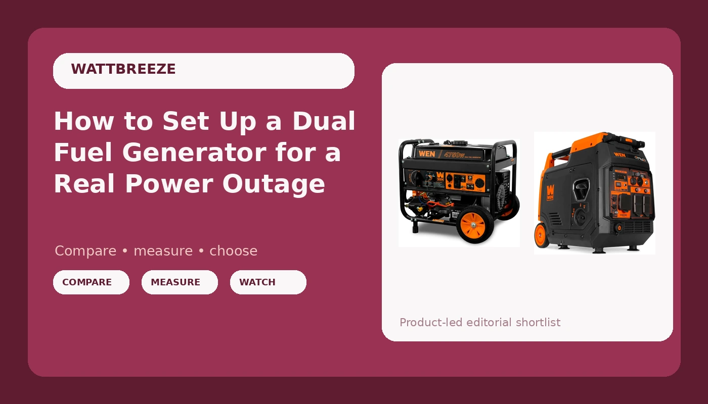 How to Set Up a Dual Fuel Generator for a Real Power Outage
