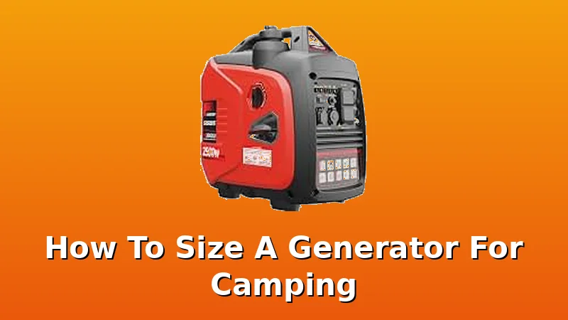 How To Size A Generator For Camping - WattBreeze review with measurements and honest opinion
