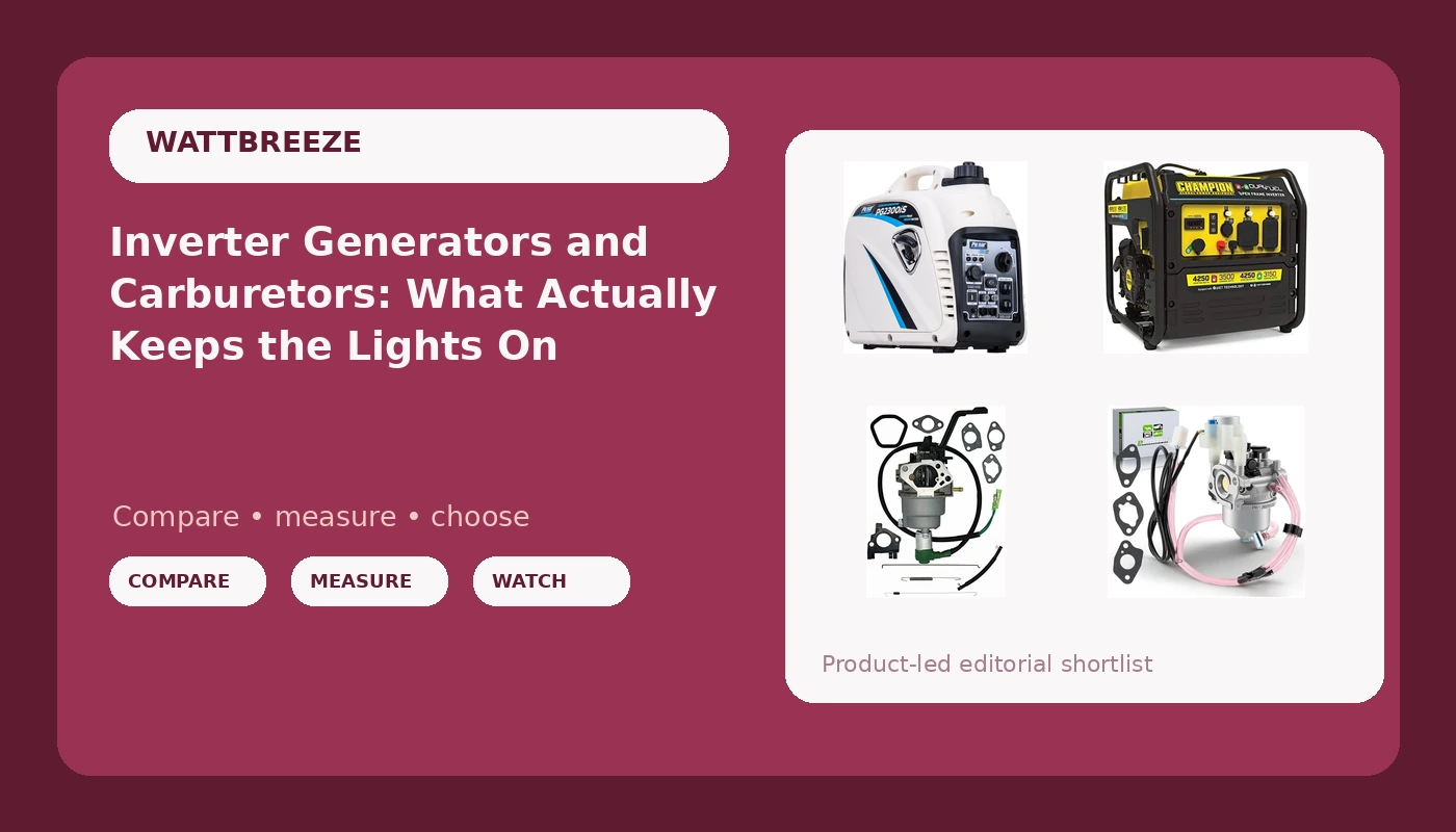 Inverter Generators and Carburetors: What Actually Keeps the Lights On