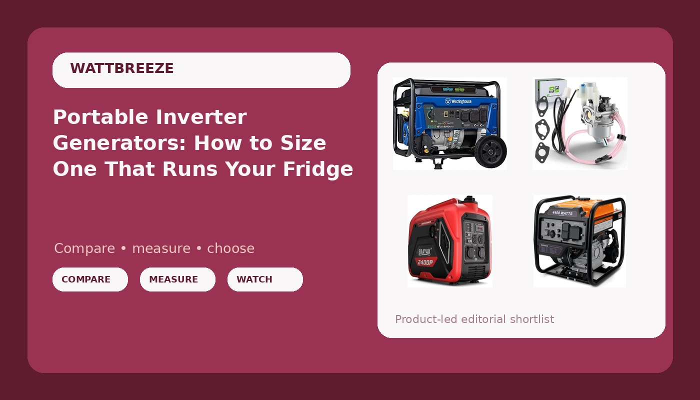 Portable Inverter Generators: How to Size One That Runs Your Fridge