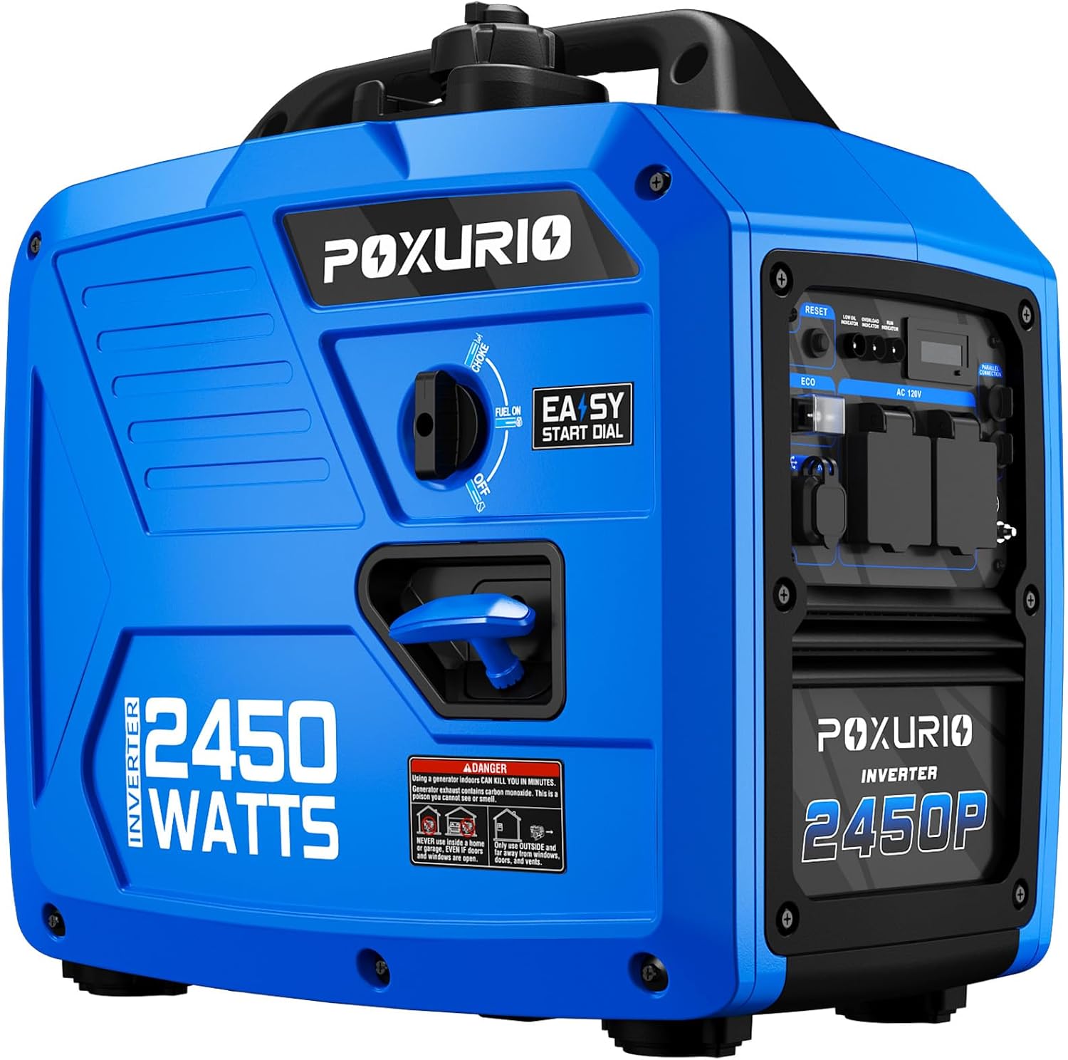2450-Watt Portable Inverter Generator for Home Use