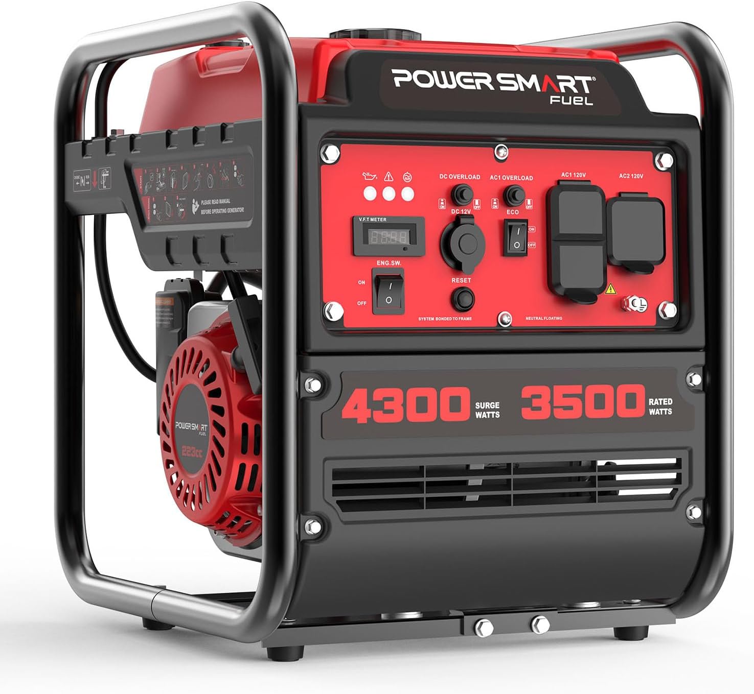PowerSmart 4300 Watt Inverter Portable Generator for Home Use
