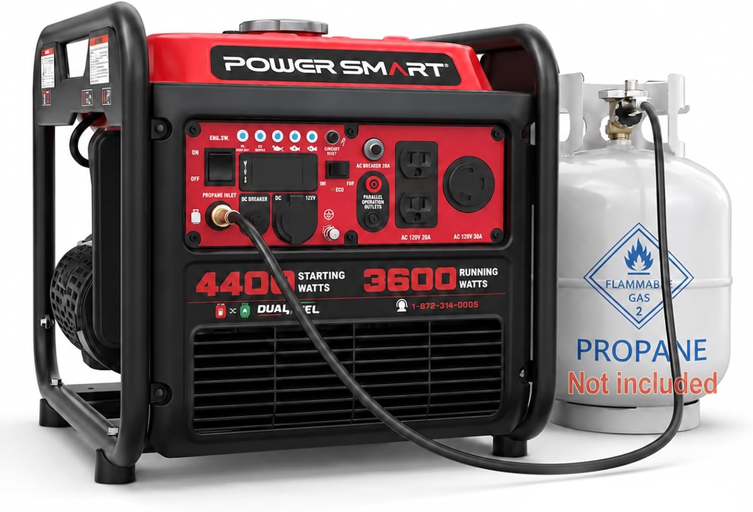 PowerSmart 4400W Dual Fuel Inverter (B0H74R5VVT)