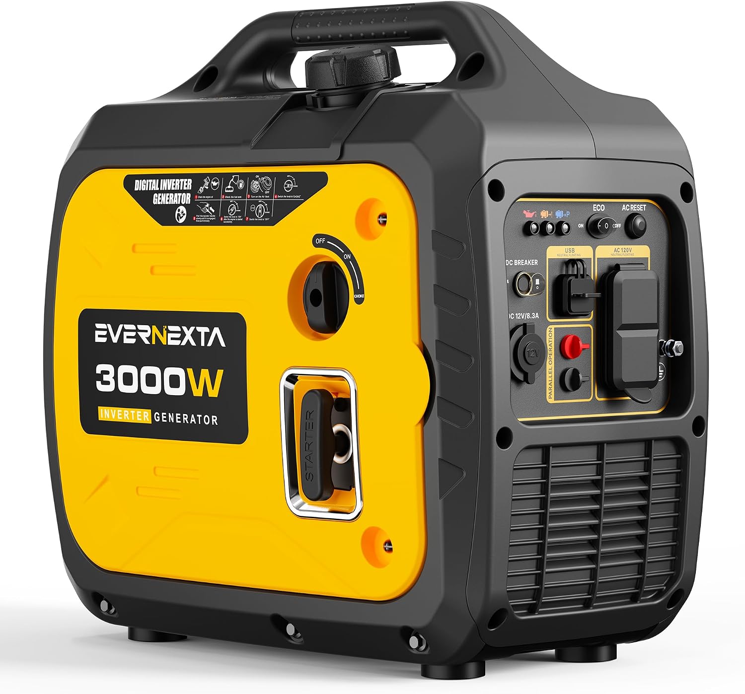 3000W Inverter Generator, Ultra Quiet Portable Gas Generator RV